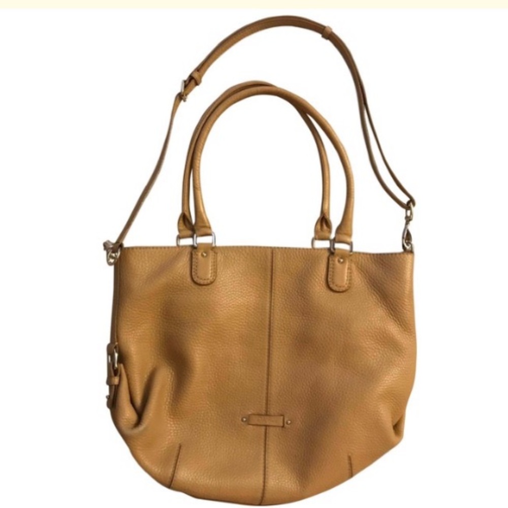 Cole Haan beige leather hobo and crossbody bag